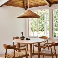 Dempsey Rattan Pendant (32.25")