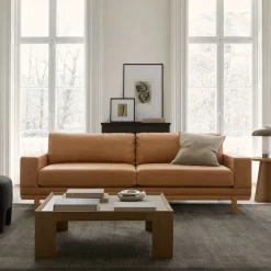 Dewitt Leather Sofa (76"–96")