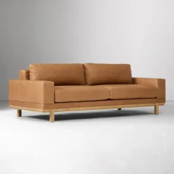 Dewitt Leather Sofa (76"–96")