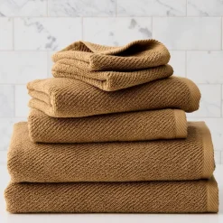 Diagonal Ribbed Towels