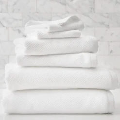 Diagonal Ribbed Towels