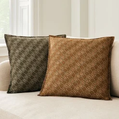 Diamond Floral Lattice Pillow Cover
