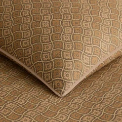 Diamond Lattice Floral Duvet Cover & Shams