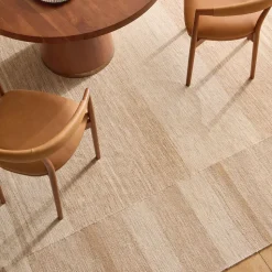 Diffused Blocks Flatweave Wool Rug