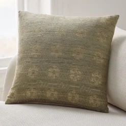 Diffused Woven Floral Pillow Cover