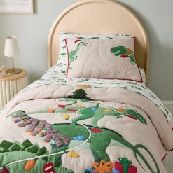 Dino In Lights Quilt & Shams