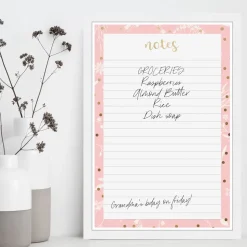 Ditsy Flowers Notepad Dry Erase Board