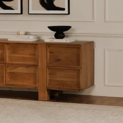 Dorthea Oak 8 Drawer Dresser (85")