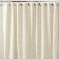 Dotted Floral Shower Curtain