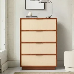 Douglas Solid Wood Tatami 4-Drawer Dresser (36")