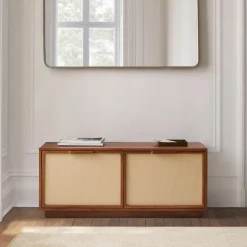 Douglas Solid Wood Tatami Entryway Bench (48")