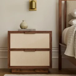 Douglas Solid Wood Tatami Nightstand (24")