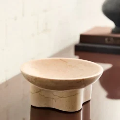 Draped Marble Stone Bowl