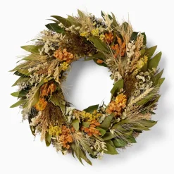 Dried Coral Breeze Wreath
