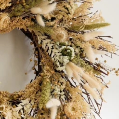 Dried Ivory Haven Wreath