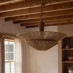 Dutton Jute Pendant (28")