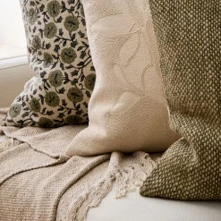 Earthy Blooms Pillow Cover & Throw Set
