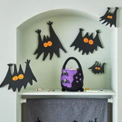 Ed Emberley Papier-Mache Bats Wall Decor
