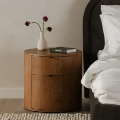 Edgar Round Nightstand (19")
