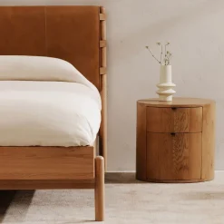 Edgar Round Nightstand (19")