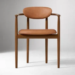 Edison Leather Dining Arm Chair