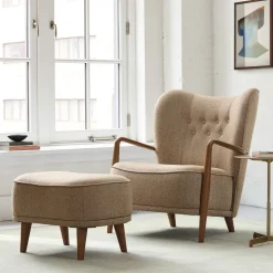 Elin Chair & Ottoman Set