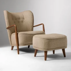 Elin Chair & Ottoman Set