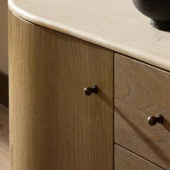 Elinea Marble Media Console (78")