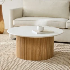 Ellington Marble Round Coffee Table (36")