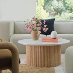 Ellington Marble Round Coffee Table (36")