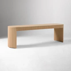 Ellington Outdoor Terrawood Dining Bench (62")