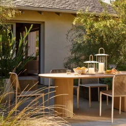 Ellington Outdoor Terrawood Oval Dining Table (86.5")