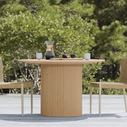 Ellington Outdoor Terrawood Round Dining Table (48")