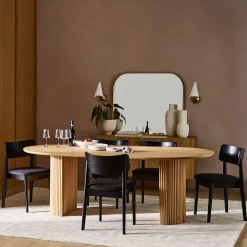 Ellington Oval Pedestal Dining Table & Chairs Set