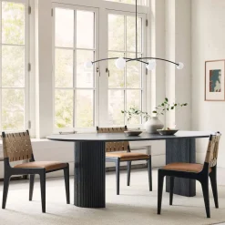 Ellington Oval Pedestal Dining Table (86")