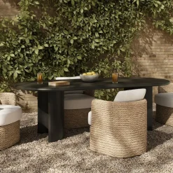 Ellsworth Outdoor Metal Dining Table (94")