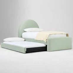 Elora Arched Upholstered Bed Twin Trundle Only