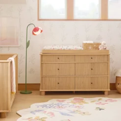 Elora 6-Drawer Wide Dresser with Removable Topper (56")