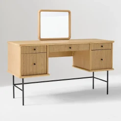 Elora Vanity Storage Desk (55")
