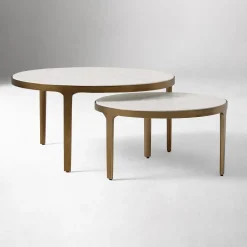 Elwell Marble Nesting Coffee Tables (24"–32")