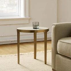 Elwell Marble Side Table (16")
