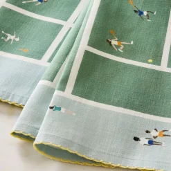 Embroidered Tennis Tea Towel (Set of 2)