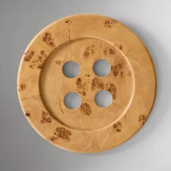Emma Chamberlain Burled Button Wall Art