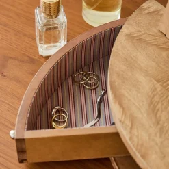 Emma Chamberlain Burl Mirrored Jewelry Box