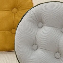 Emma Chamberlain Corduroy Button Pillow