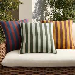Emma Chamberlain Reversible Bold Stripe Outdoor Pillow