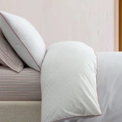 Emma Chamberlain Reversible Solid Stripe Duvet Cover & Shams