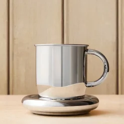 Emma Chamberlain Stainless Steel Mug & Button Saucer Set
