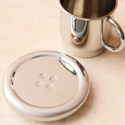 Emma Chamberlain Stainless Steel Mug & Button Saucer Set