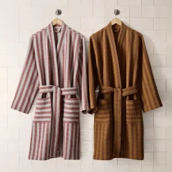 Emma Chamberlain Stripe Waffle Robe